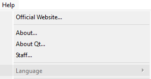 Opção de trocar idioma no Firealpaca desabilitada