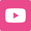 Ícone Rosa YouTube